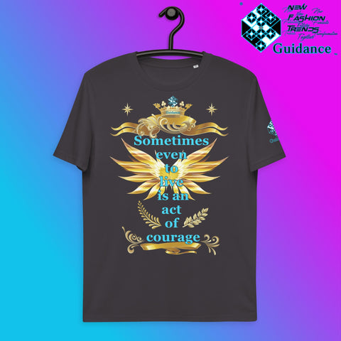 Courage T-Shirt T-Shirts by XGuidance Anthracite 6