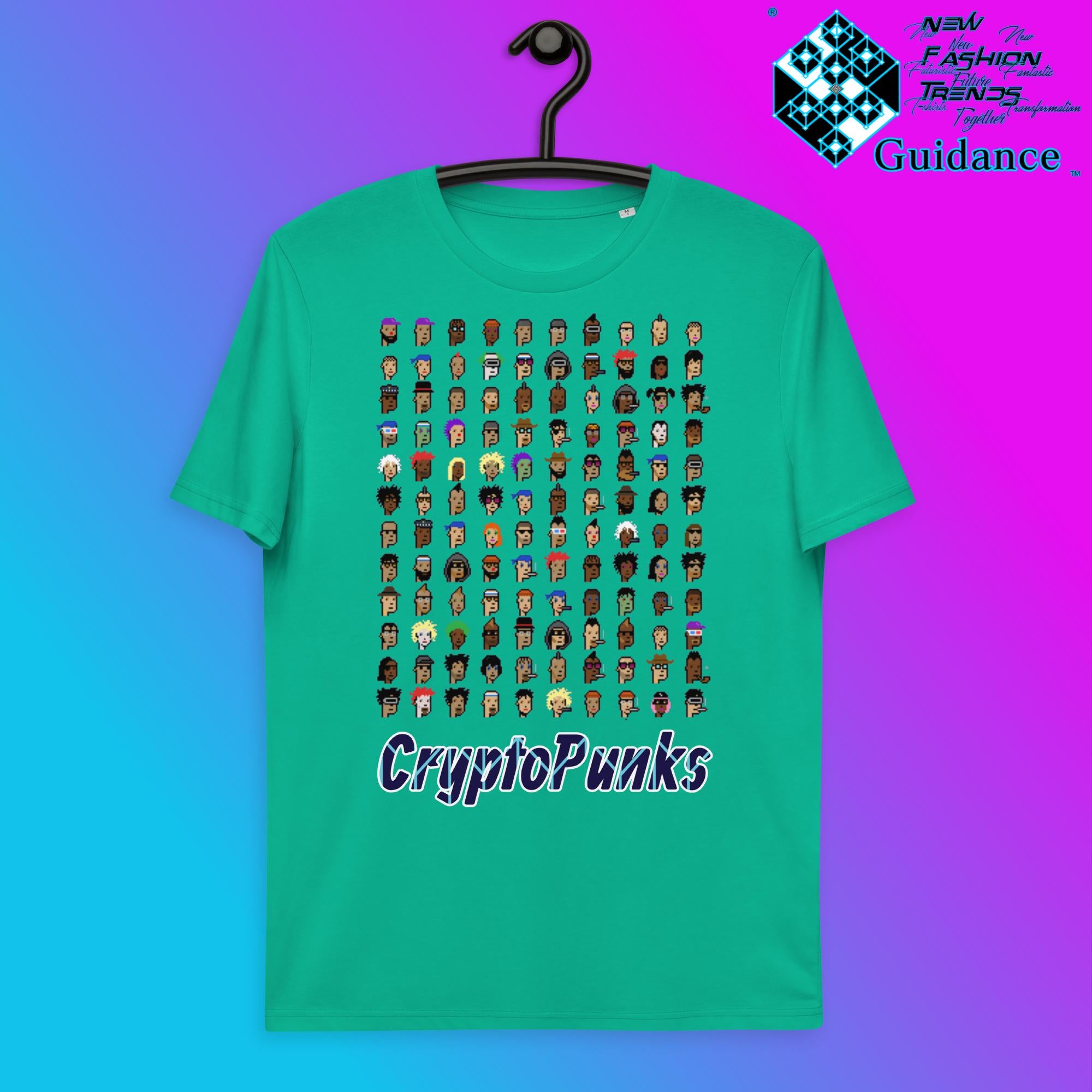CryptoPunk Saga T-Shirt T-Shirts by XGuidance Go Green 13