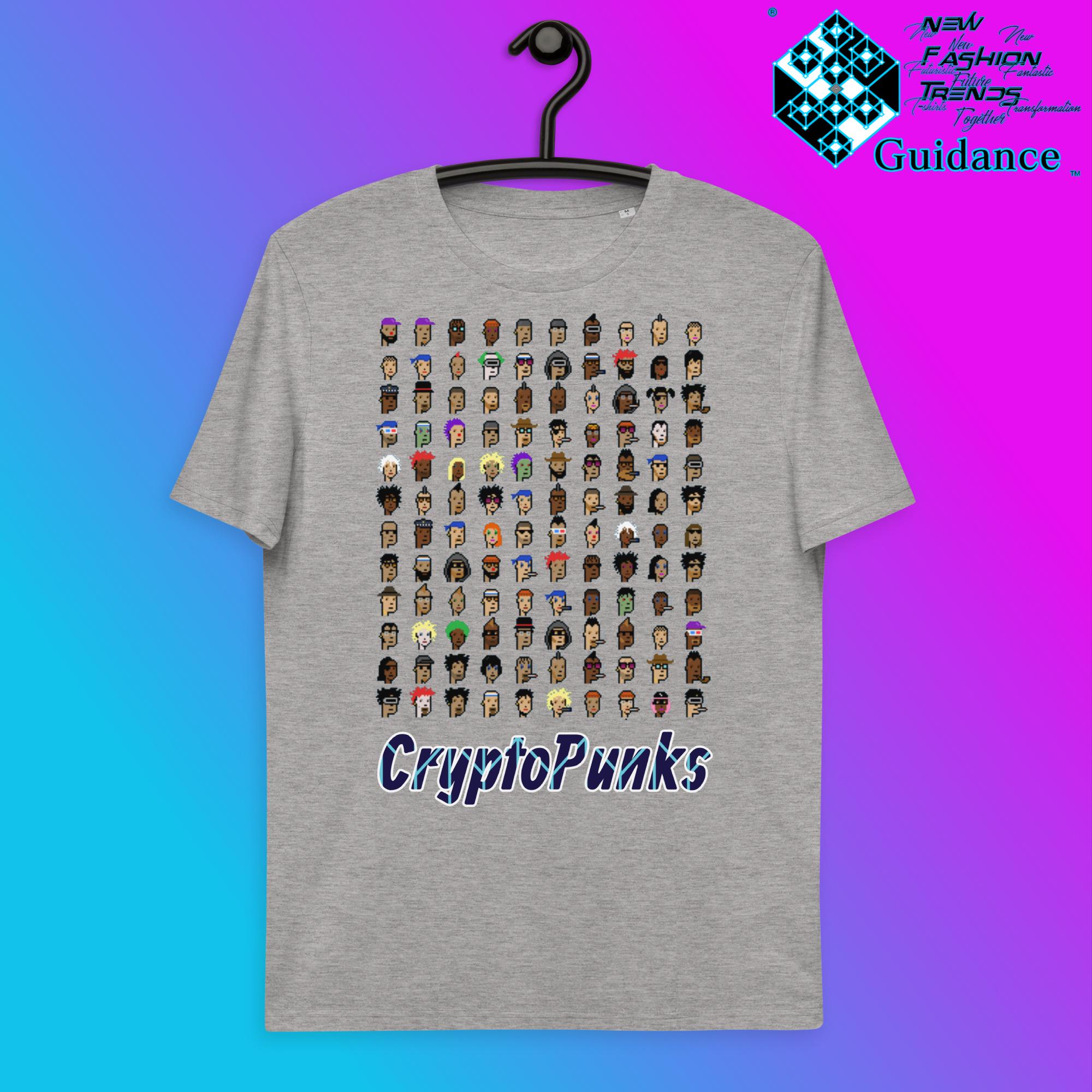 CryptoPunk Saga T-Shirt T-Shirts by XGuidance Heather Grey 4