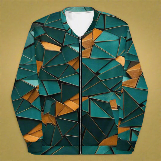 Custom Layers Jacket with Geometric Mosaic Art by XGuidance XS 1