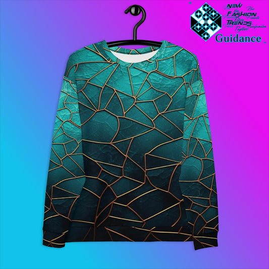 Custom Layers Sweatshirt with Geometric Pattern by XGuidance XS 1