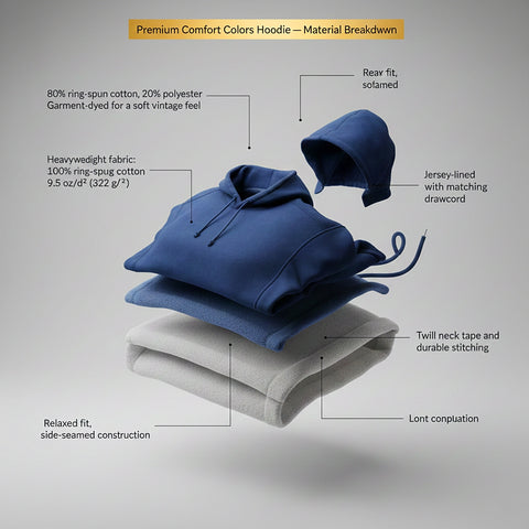 Custom Comfort Colors® Hoodie – Personalized Text or Photo