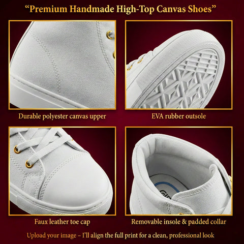 Custom High-Top Canvas Shoes – Personalized Photo Sneakers
