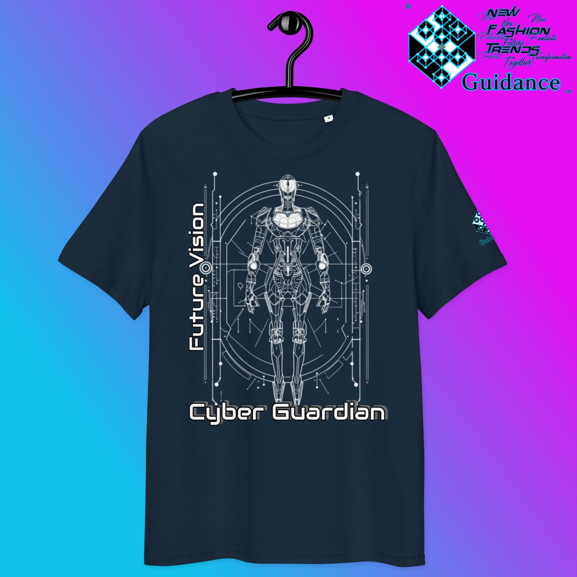 Cyber Guardian T-Shirt – Futuristic Robot & Tech Armor by XGuidance French Navy 7