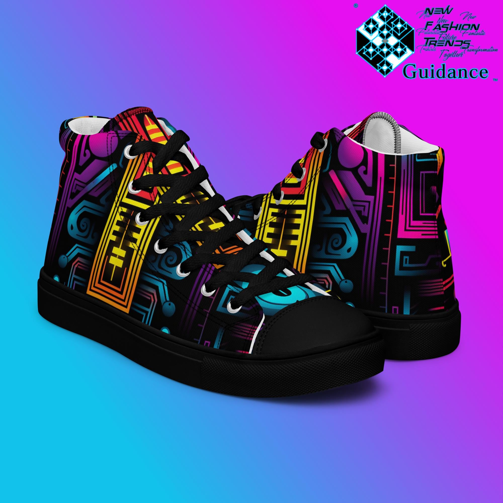 Cyber Oracle – Sneakers of Insight & Vision Sneakers by XGuidance Black 8