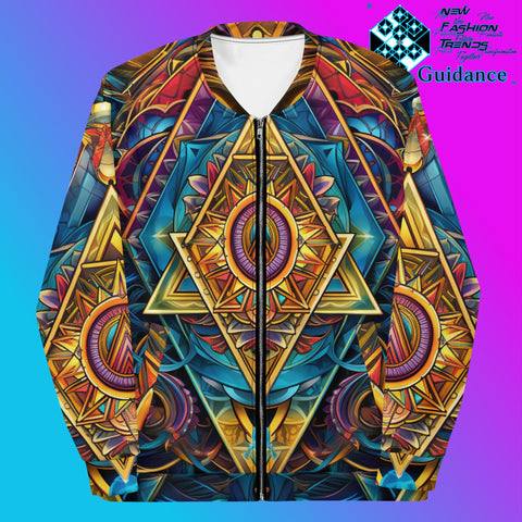 Dimensional Harmony Bomber Jacket Vintage Festival by XGuidance XS 1