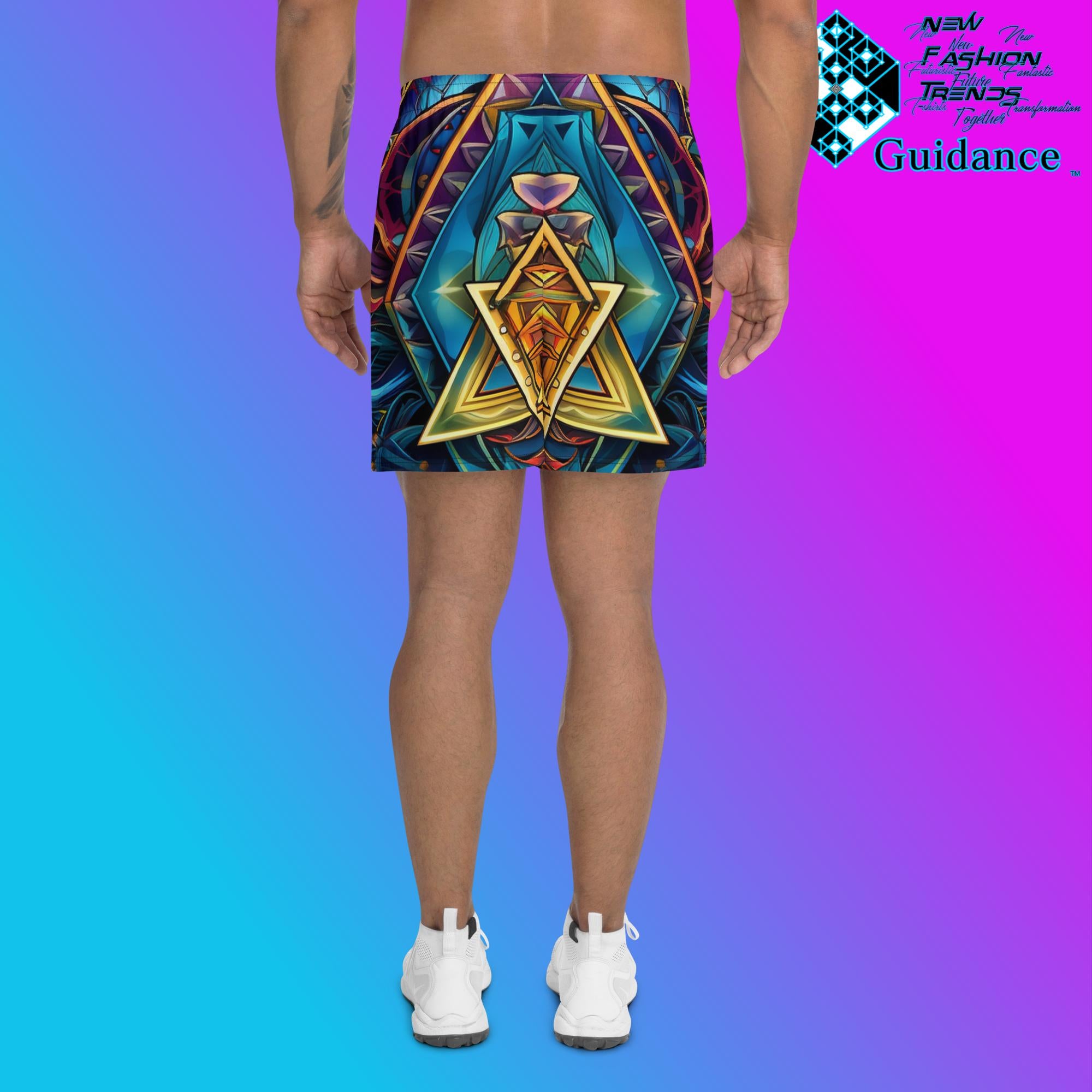 Dimensional Harmony Geometric Festival Boardshorts by XGuidance 2XS 2