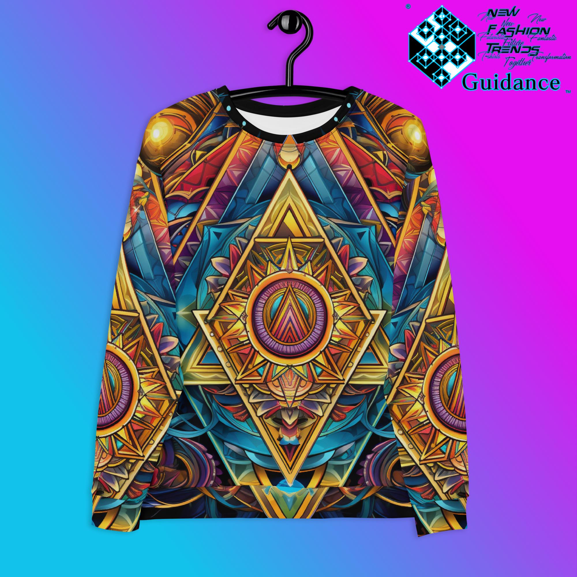 Dimensional Harmony Sweatshirt – Geometric Festival Streetwear by XGuidance XS 1