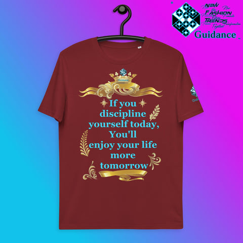 Discipline Yourself T-Shirt T-Shirts by XGuidance Burgundy 10