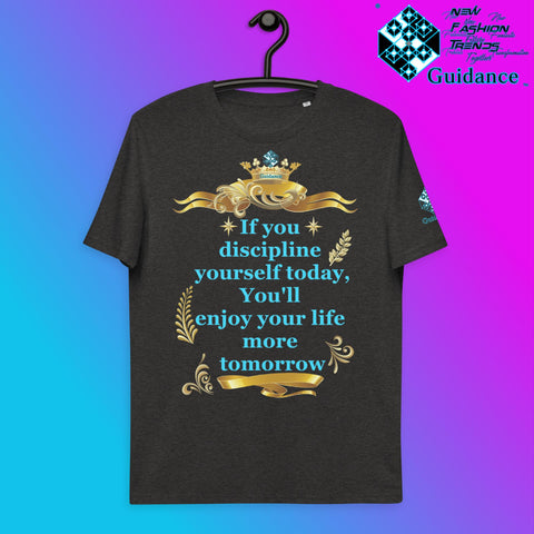 Discipline Yourself T-Shirt T-Shirts by XGuidance Dark Heather Grey 11
