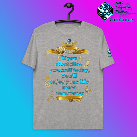 Discipline Yourself T-Shirt T-Shirts by XGuidance Heather Grey 4