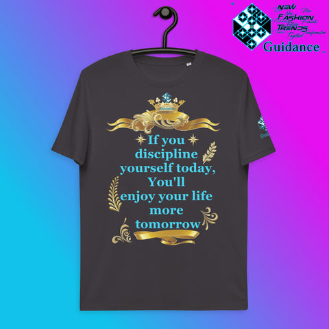 Discipline Yourself T-Shirt T-Shirts by XGuidance Anthracite 6
