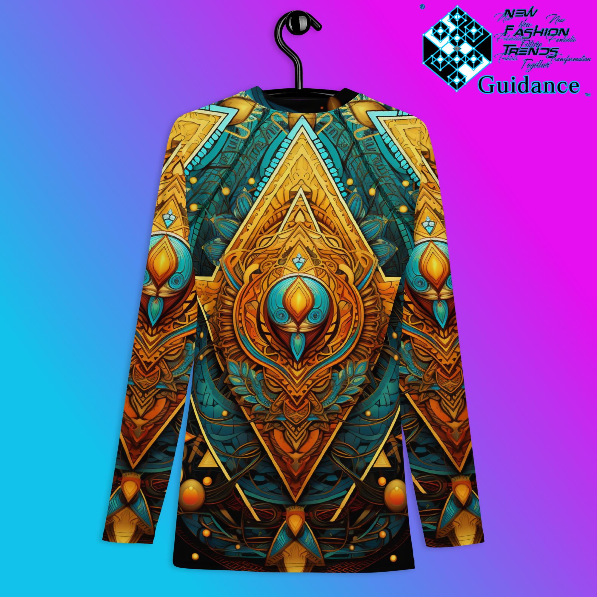 Divine Essence Psychedelic Long Sleeve Rash Guard by XGuidance XS 2