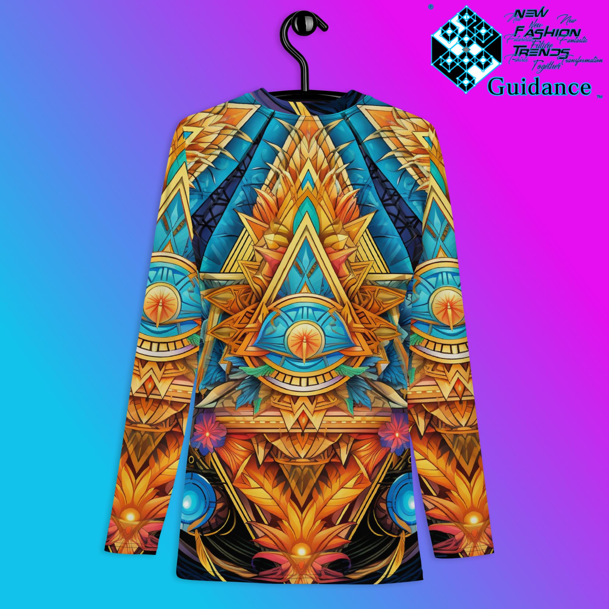 Divine Rhapsody Psychedelic Long Sleeve Rash Guard by XGuidance XS 2