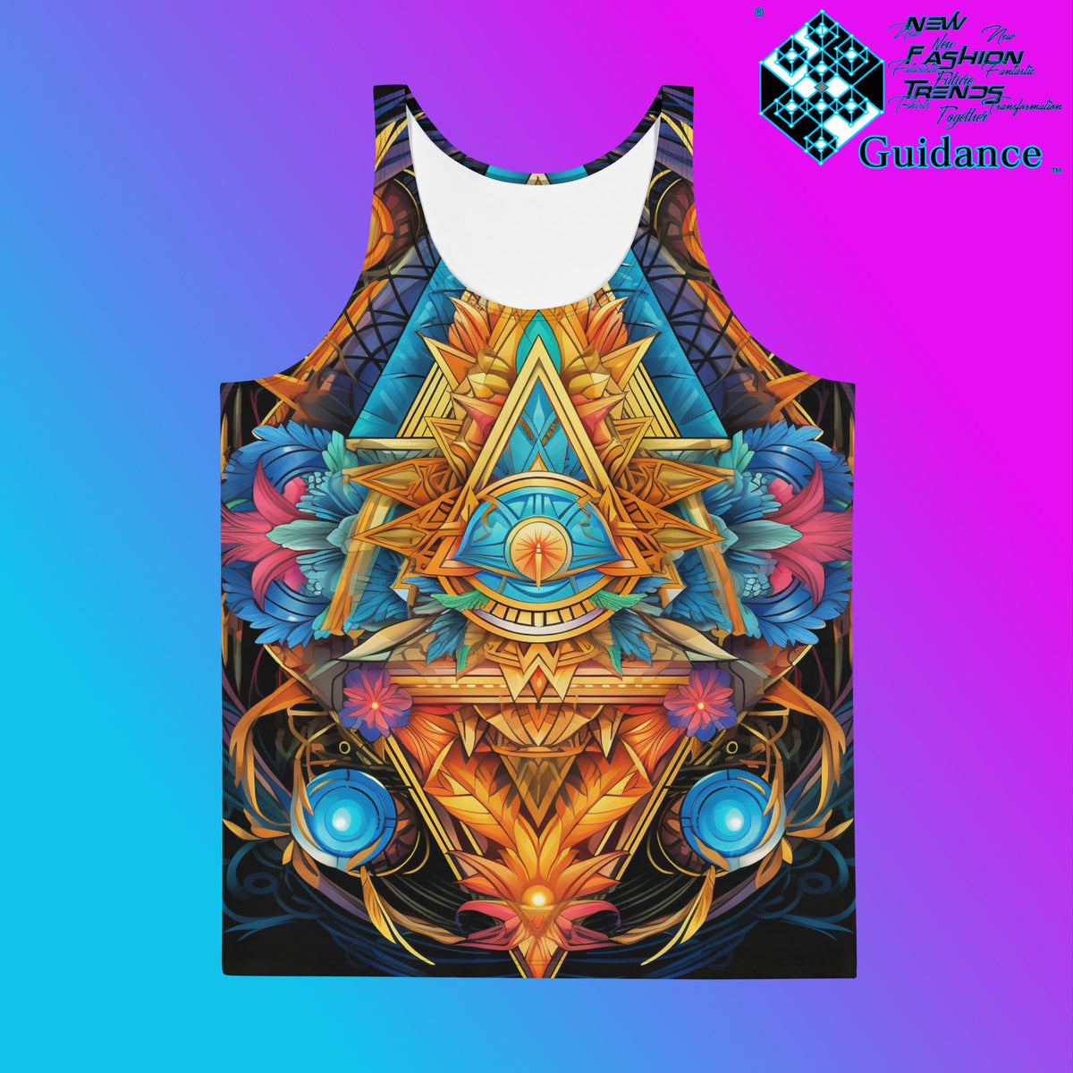 Divine Rhapsody Tank Top – Cosmic Festival Streetwear by XGuidance XS 1