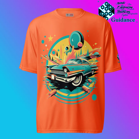 Dodge Classic Revival T Shirt by XGuidance Safety Orange 9