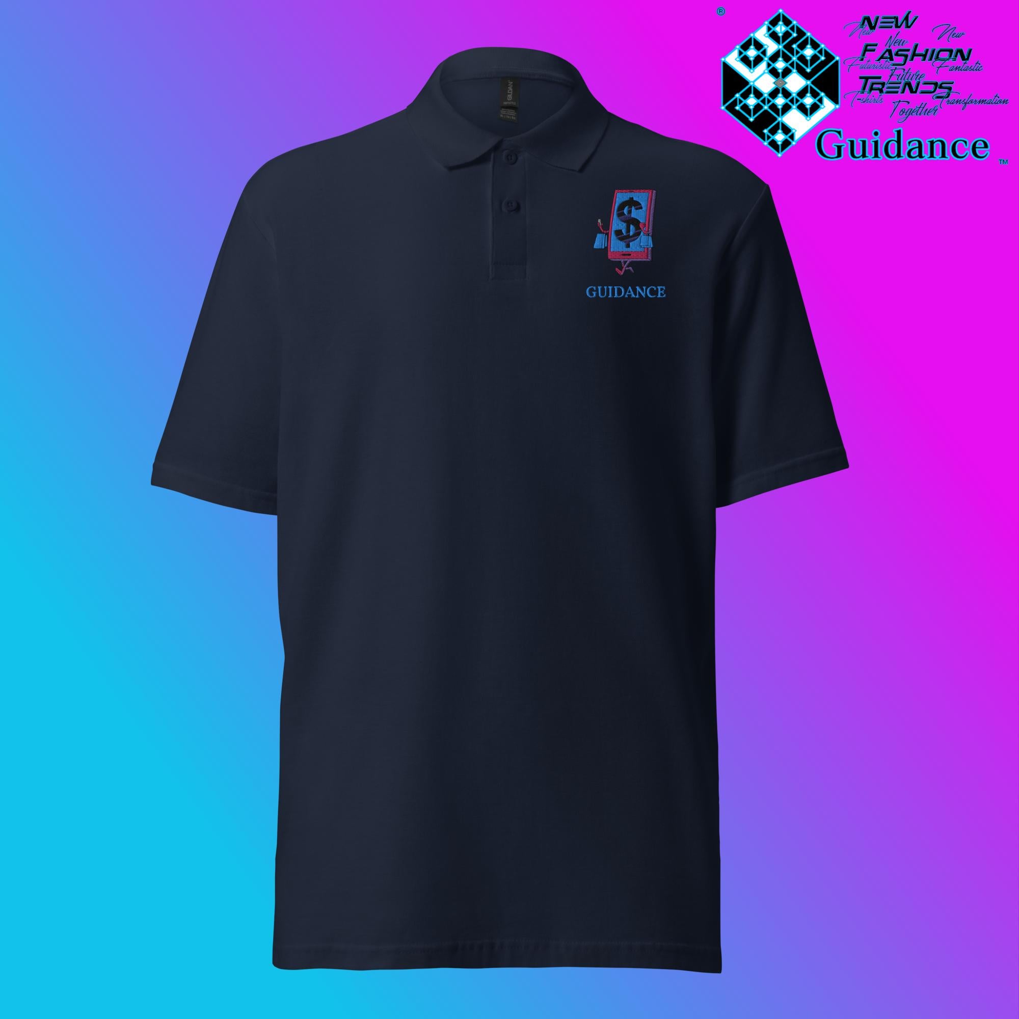 Dollar Dash - Polo Shirt Polo Shirts by XGuidance Navy 3
