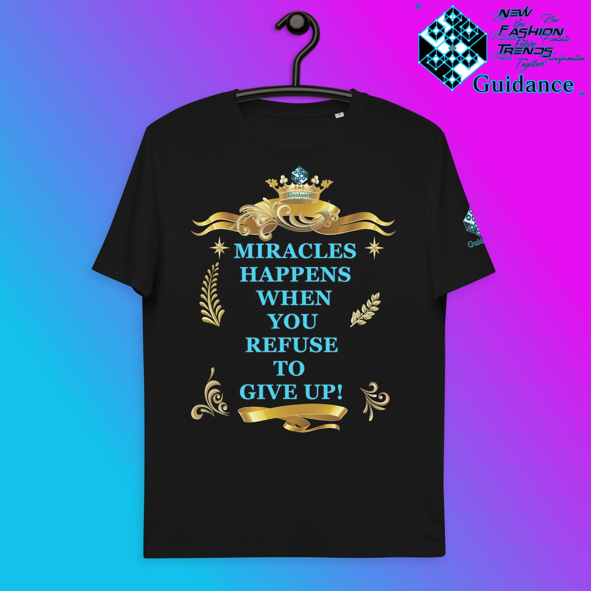 Don't Give Up T-Shirt T-Shirts by XGuidance Black 1