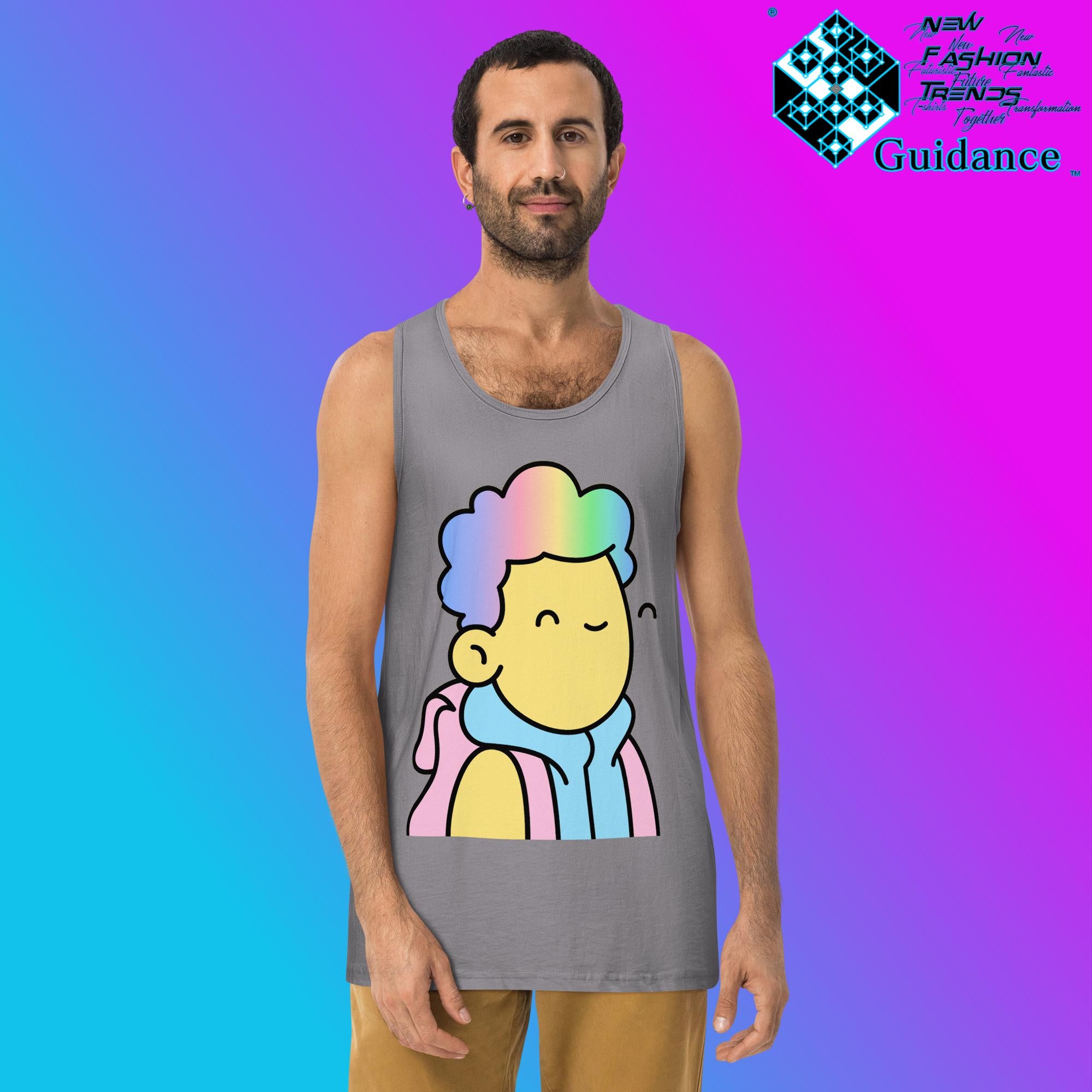Doodle NFT - Tank Tops Tank Tops by XGuidance Athletic Heather 1