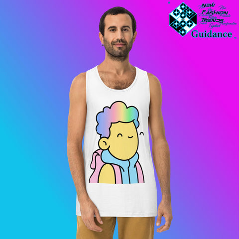Doodle NFT - Tank Tops Tank Tops by XGuidance White 10