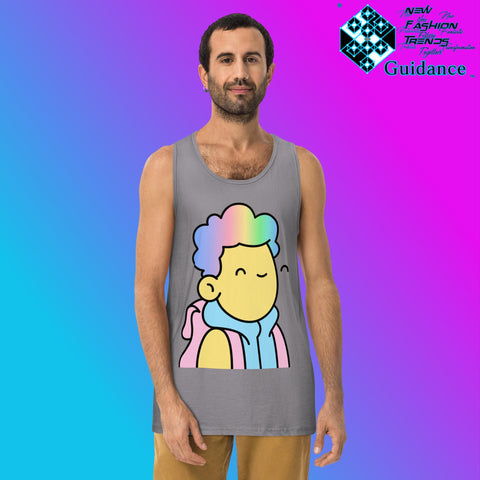 Doodle NFT - Tank Tops Tank Tops by XGuidance Athletic Heather 1