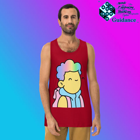 Doodle NFT - Tank Tops Tank Tops by XGuidance Red 7