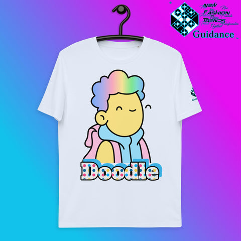 Doodle T-Shirt T-Shirts by XGuidance Serene Blue 14