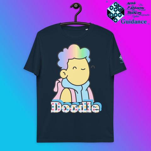 Doodle T-Shirt T-Shirts by XGuidance French Navy 3