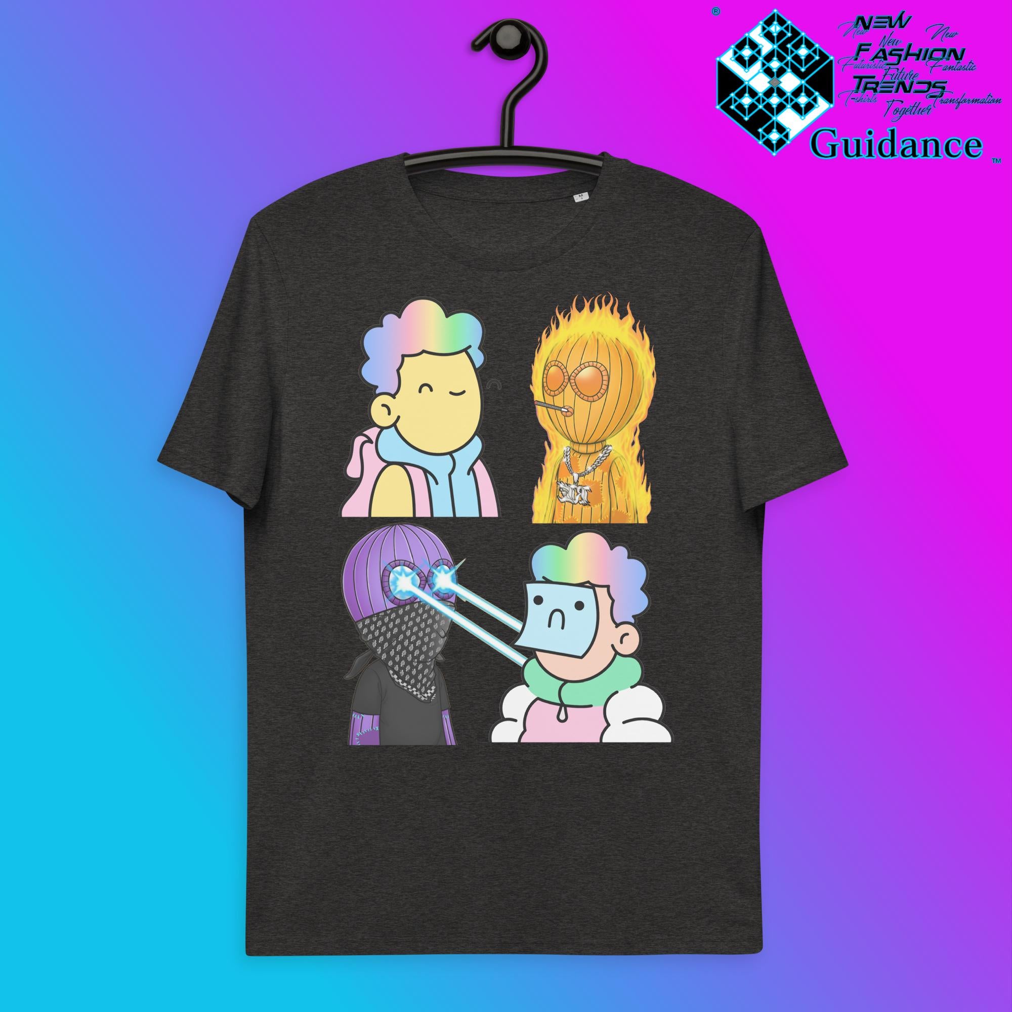 Doodles VS LoudPunx T-Shirt T-Shirts by XGuidance Dark Heather Grey 11