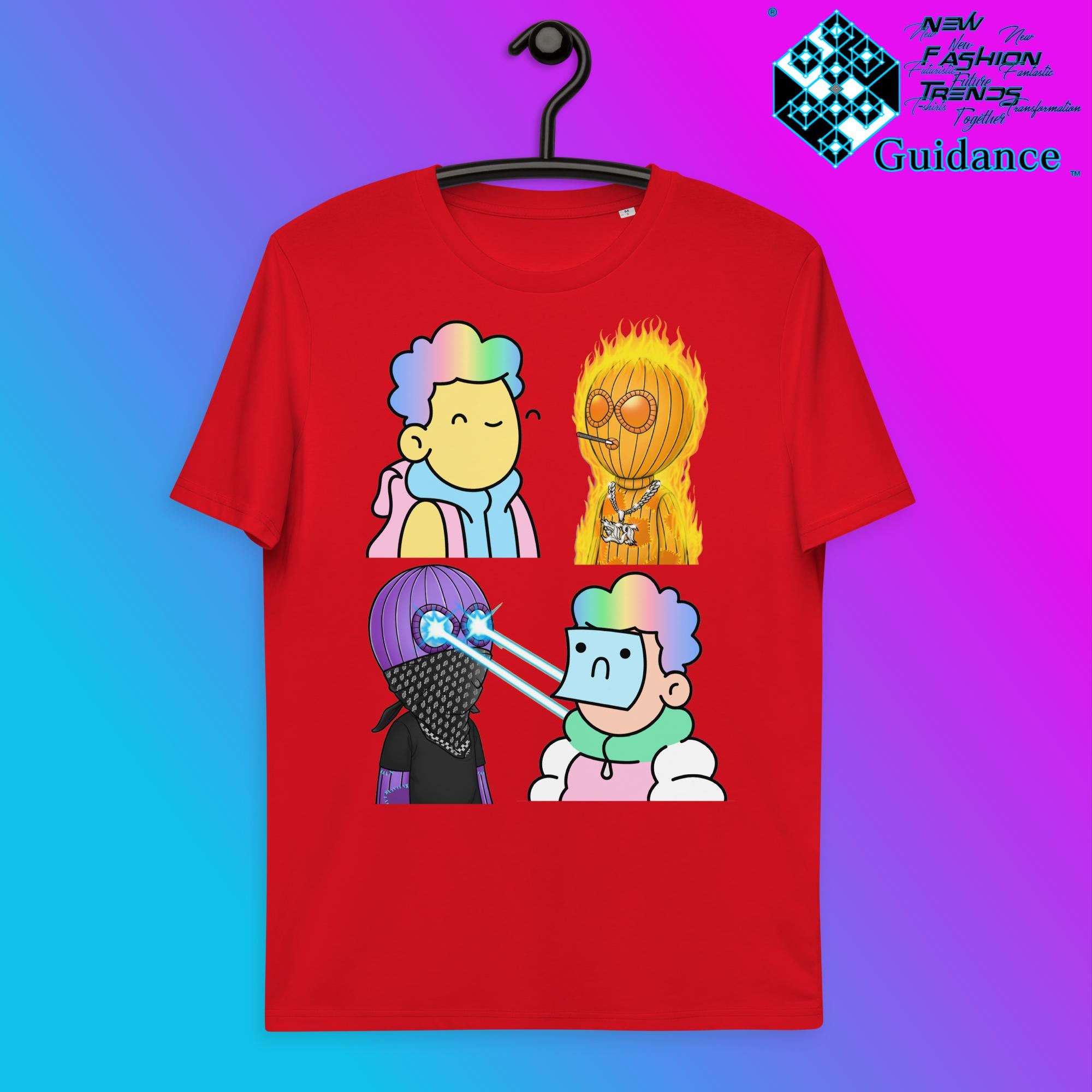 Doodles VS LoudPunx T-Shirt T-Shirts by XGuidance Red 4