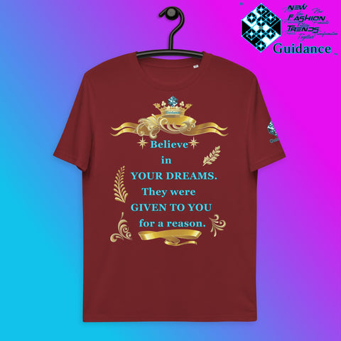 Dream Believer T-Shirt T-Shirts by XGuidance Burgundy 10