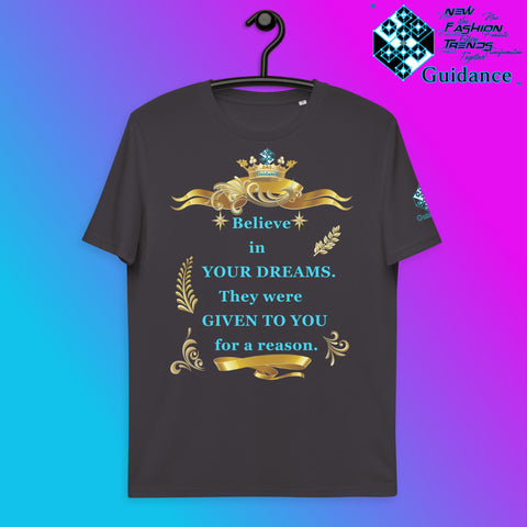 Dream Believer T-Shirt T-Shirts by XGuidance Anthracite 6