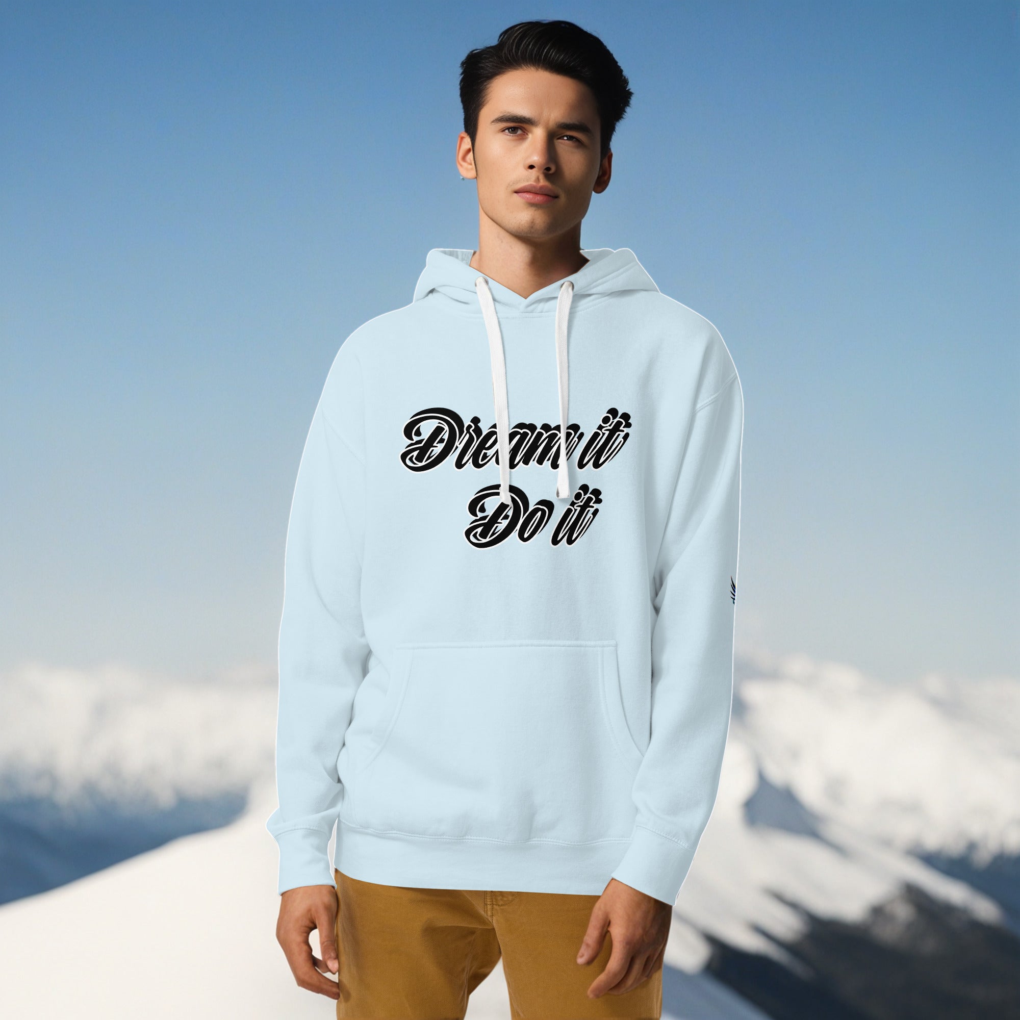 Dream It. Do It. Hoodie – Casual Comfort with Purpose by XGuidance Sky Blue 13