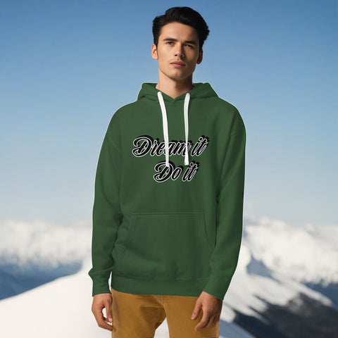 Dream It. Do It. Hoodie – Casual Comfort with Purpose by XGuidance Forest Green 8