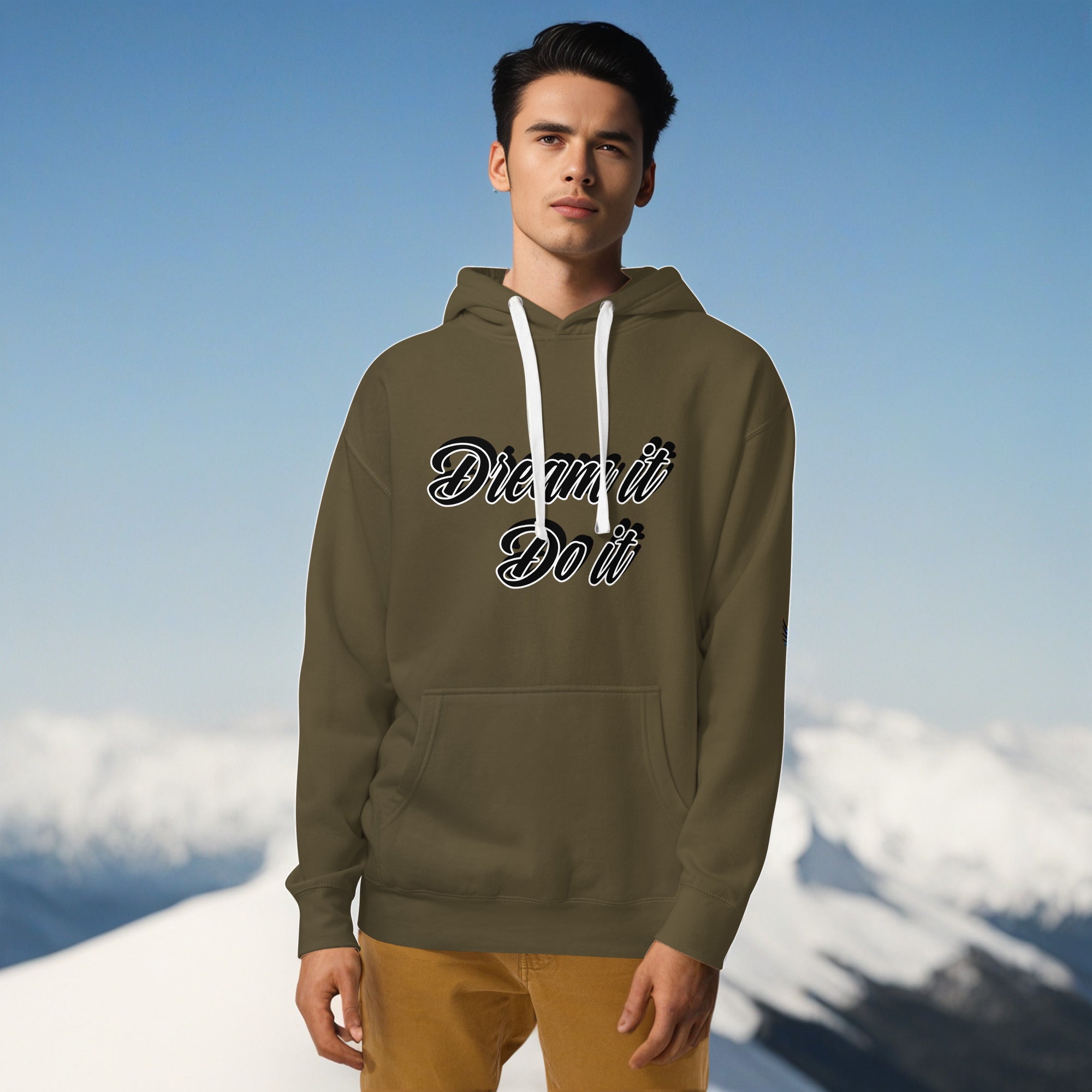 Dream It. Do It. Hoodie – Casual Comfort with Purpose by XGuidance Military Green 9