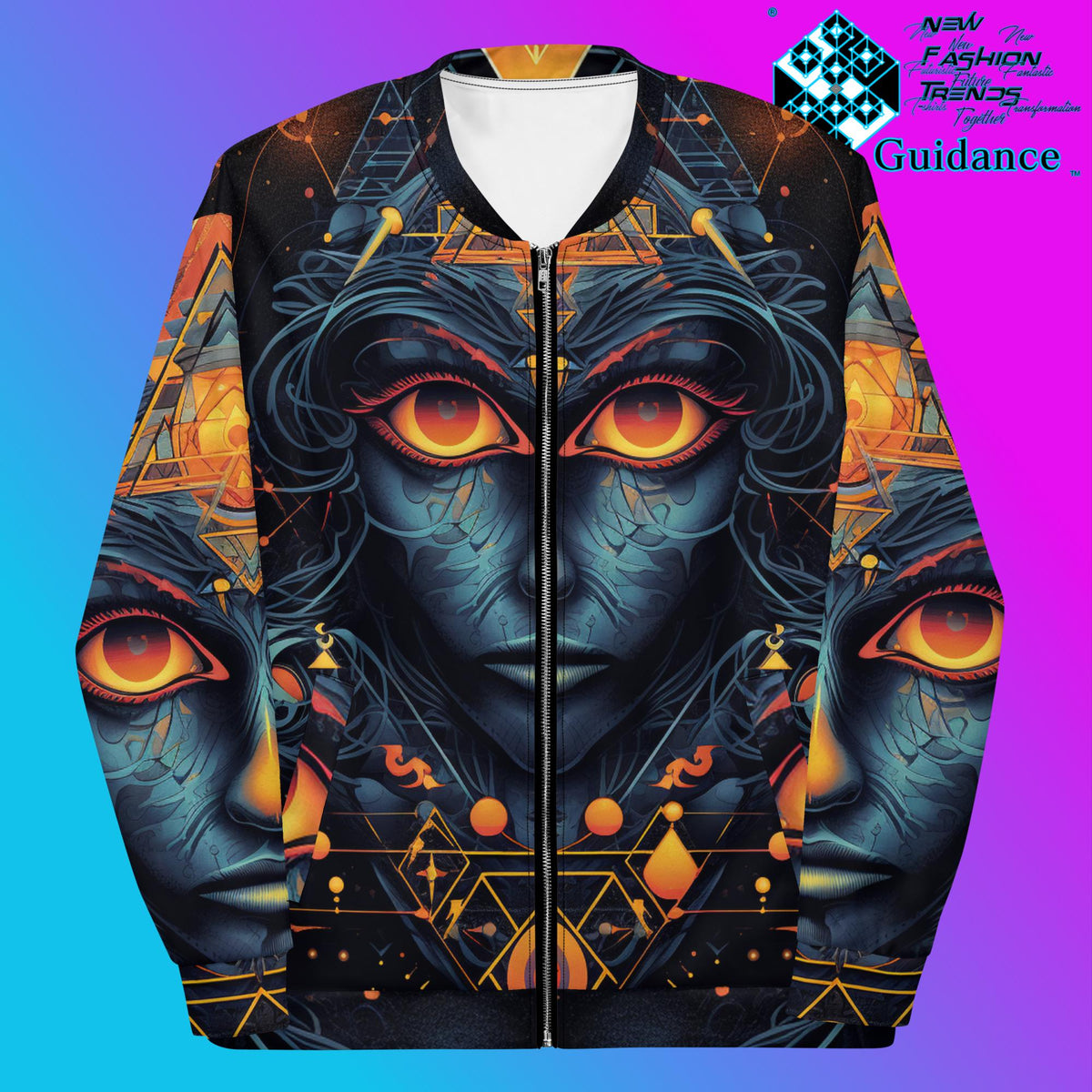 Eclipse Vision Bomber Jacket Vintage Festival by XGuidance XS 1