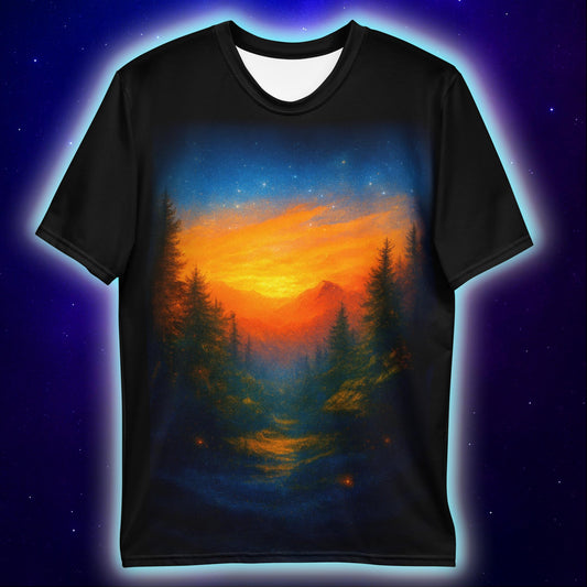 Ember Valley T-Shirt, Forest Sunset T-Shirts by XGuidance XS 2