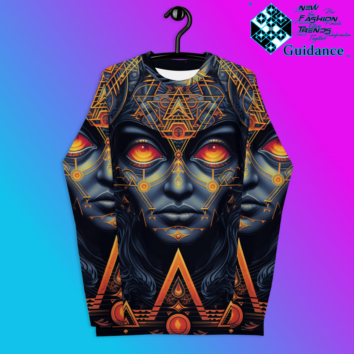 Enchantress Vista Psychedelic Long Sleeve Rash Guard by XGuidance XS 1