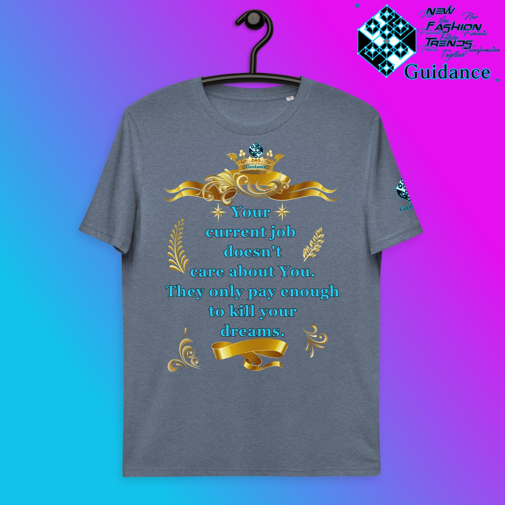 Encourages Self-Reflection T-Shirt T-Shirts by XGuidance Dark Heather Blue 12
