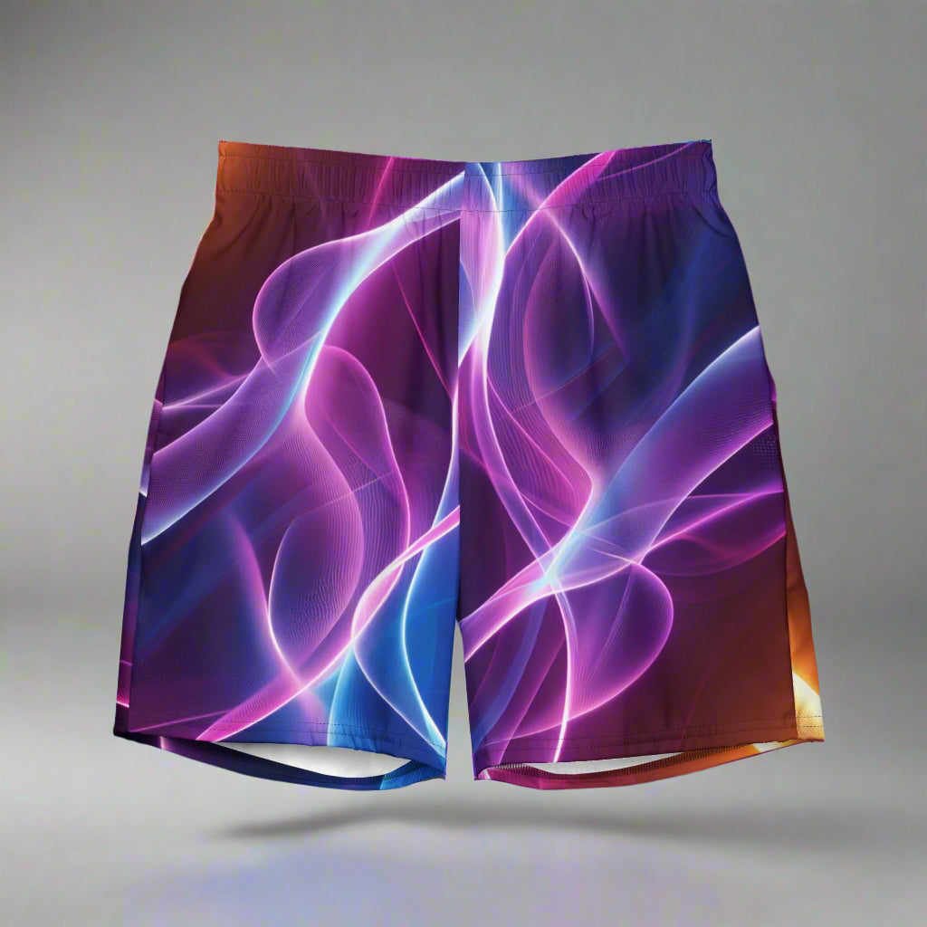 Energetic Form Swim Trunks – Neon Flow Lightning Art by XGuidance 2XS 1