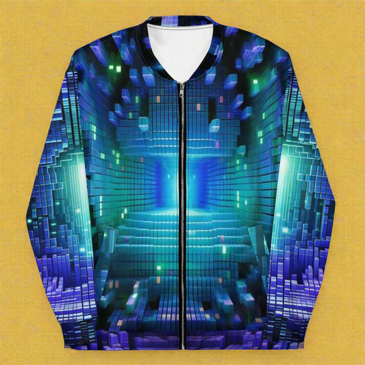 Energetic Nexus Jacket with Futuristic Cyber Grid Design by XGuidance XS 1
