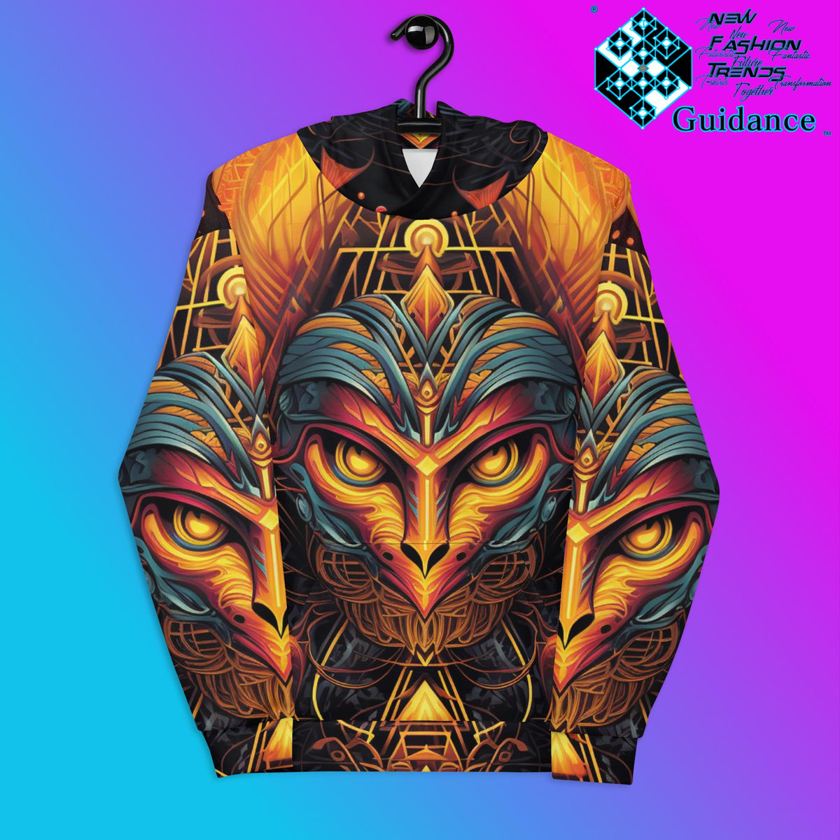 EnerGuard Hoodie – Psychedelic Streetwear by XGuidance XS 1