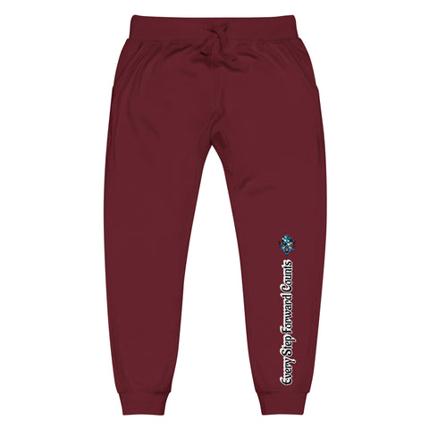 Energy Frequency Joggers – Spiritual Design Black Pants by XGuidance Maroon 9