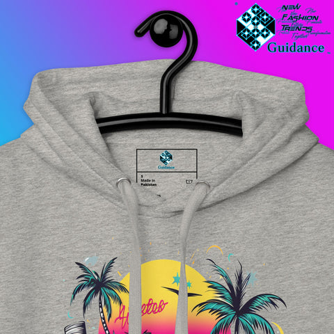 Enjoy Life Hoodie with Colorful Retro Design by XGuidance Black 12