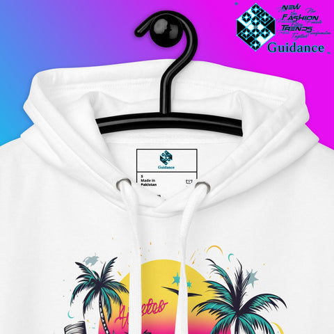 Enjoy Life Hoodie with Colorful Retro Design by XGuidance Black 13