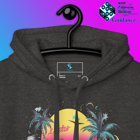 Enjoy Life Hoodie with Colorful Retro Design by XGuidance Black 16