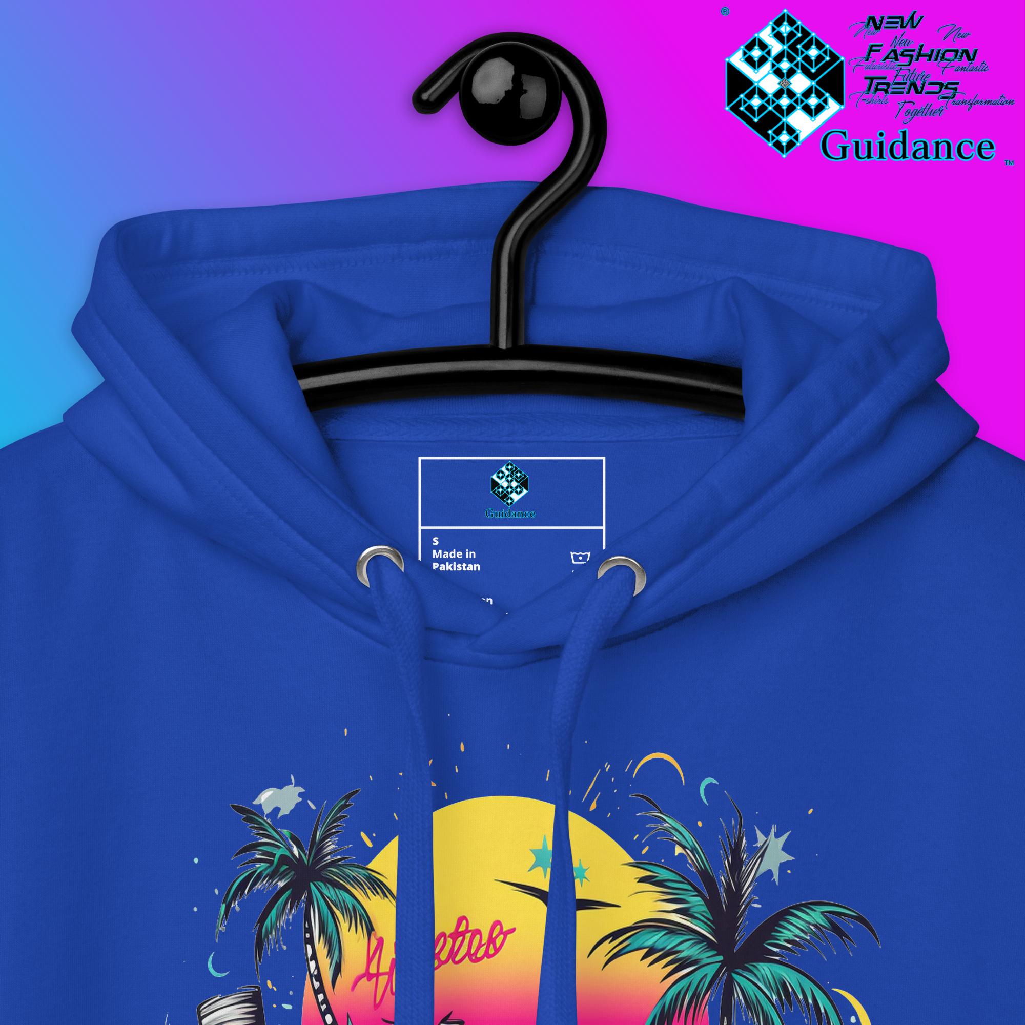 Enjoy Life Hoodie with Colorful Retro Design by XGuidance Black 20