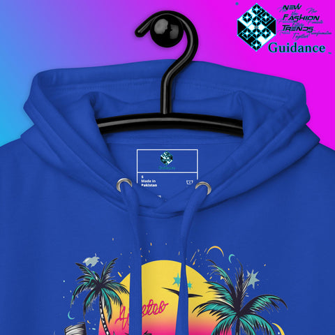 Enjoy Life Hoodie with Colorful Retro Design by XGuidance Black 20