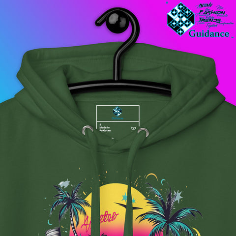 Enjoy Life Hoodie with Colorful Retro Design by XGuidance Black 22