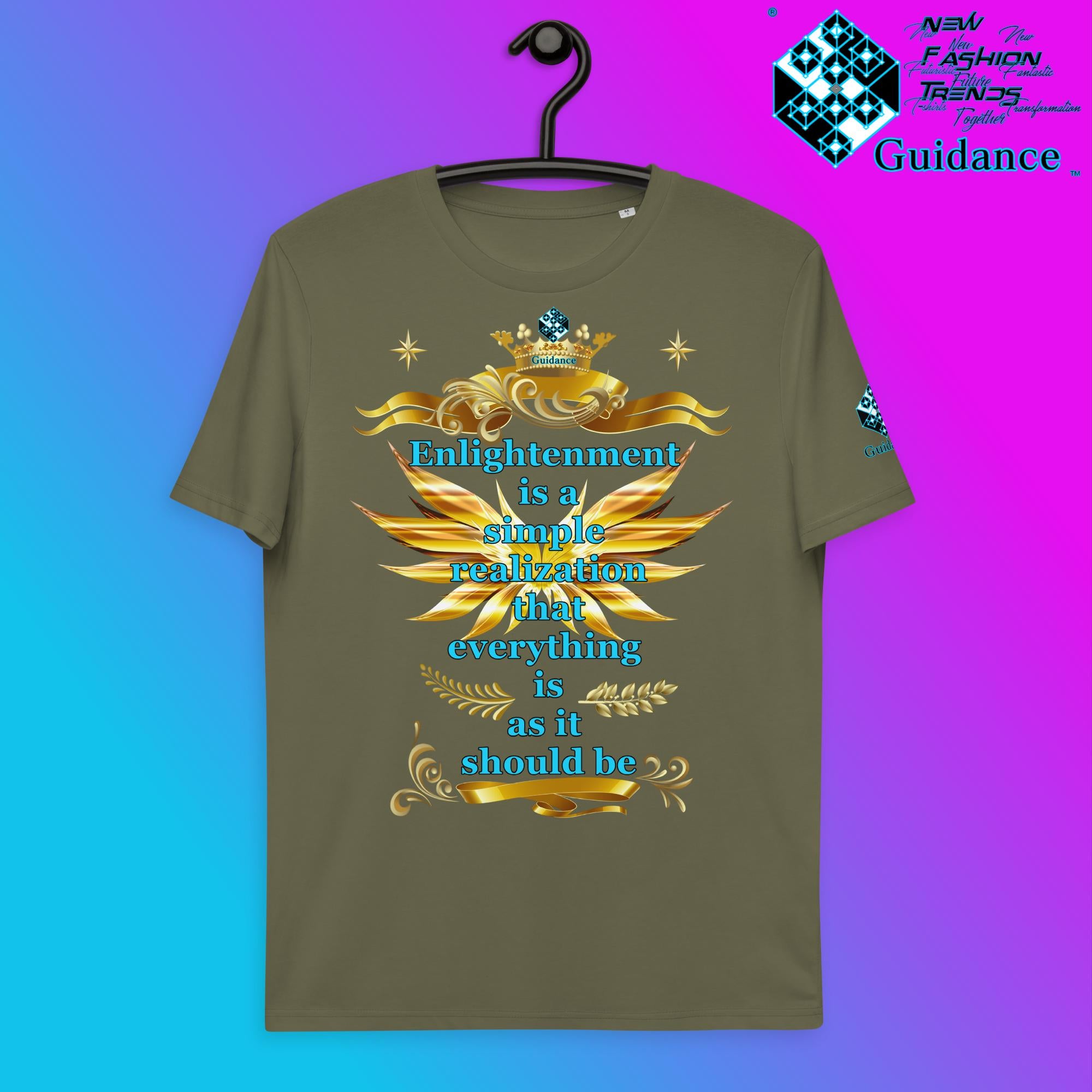 Enlightenment T-Shirt T-Shirts by XGuidance Khaki 14